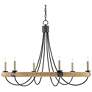 1_Shipwright 38 1/2" Wide French Black 6-Light Ring Chandelier