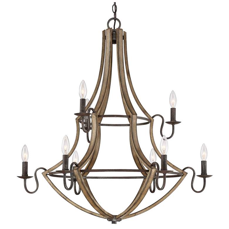 Image 1 Shire 32 Inch 9 Light Chandelier