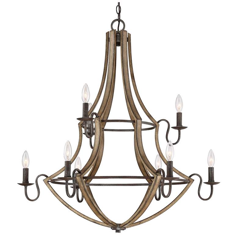 Image 1 Shire 32 Inch 9 Light Chandelier