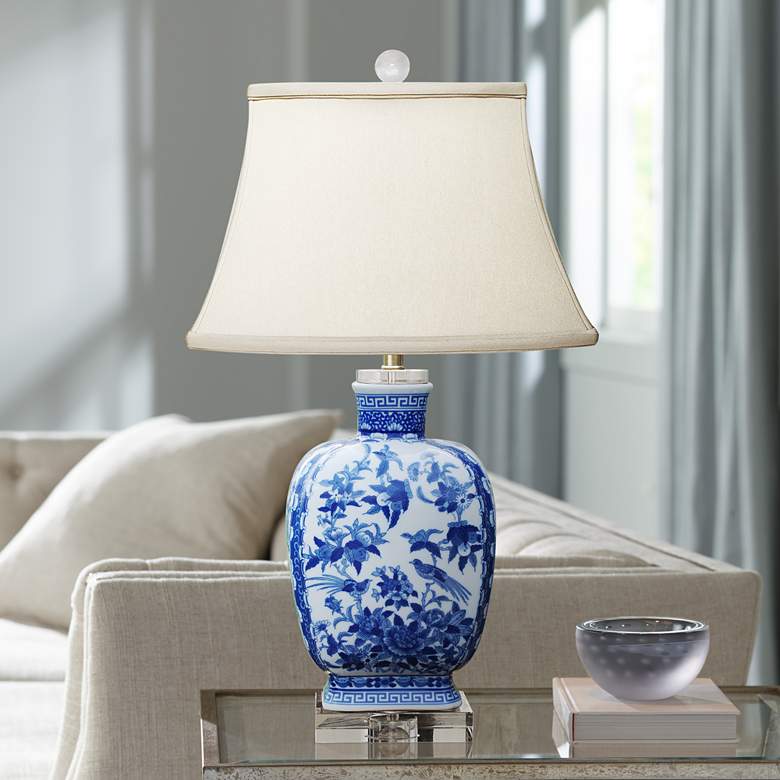 Image 1 Shiyan Blue and White Porcelain Table Lamp
