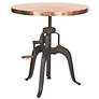 Shohan 30" Wide Adjustable Height Copper Iron Crank Table