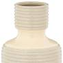 Shoji 12" High Cream and Gray Ceramic Decorative Vase in scene