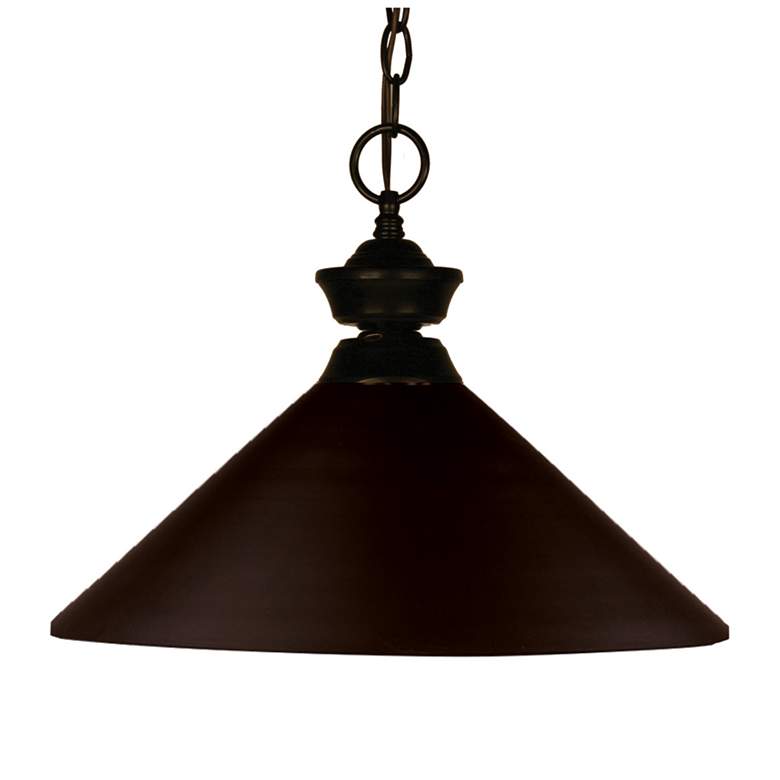 Image 1 Shooter by Z-Lite Bronze 1 Light Pendant