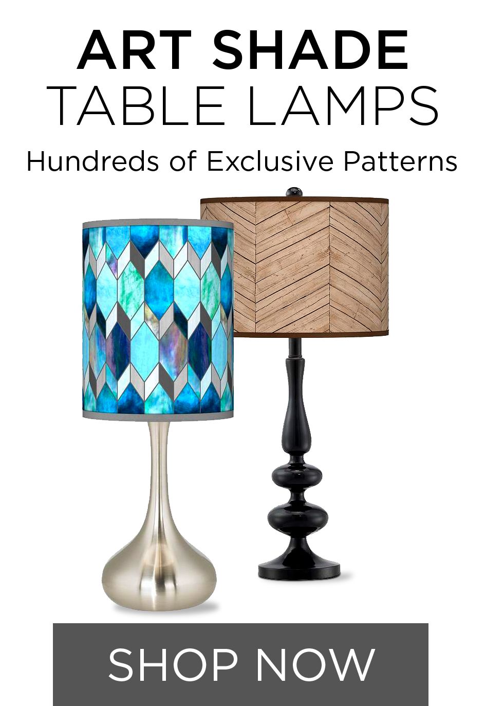 colorful table lamps