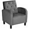 Shore Gray Tufted Accent Chair