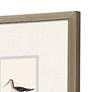 Shorebirds 11" High 4-Piece Rectangular Framed Wall Art Set