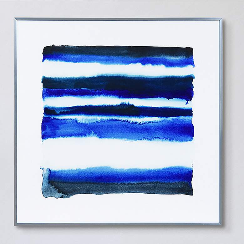 Image 1 Shorebreak Abstract A 24 inch Square Framed Printed Wall Art