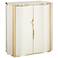 Shoreline 31 1/4" Wide Cream and Gold Wave Console Table