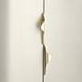 4_Shoreline 31 1/4" Wide Cream and Gold Wave Console Table more views