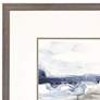Shoreline Blues II 21"W 3-Piece Framed Giclee Wall Art Set 