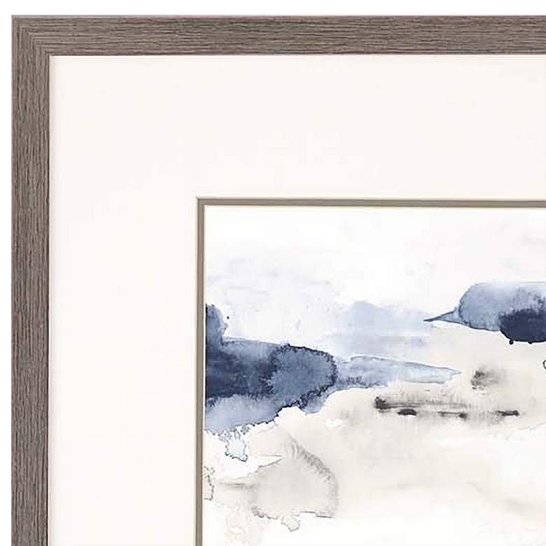 Image 2 Shoreline Blues III 21"W 3-Piece Framed Giclee Wall Art Set more views