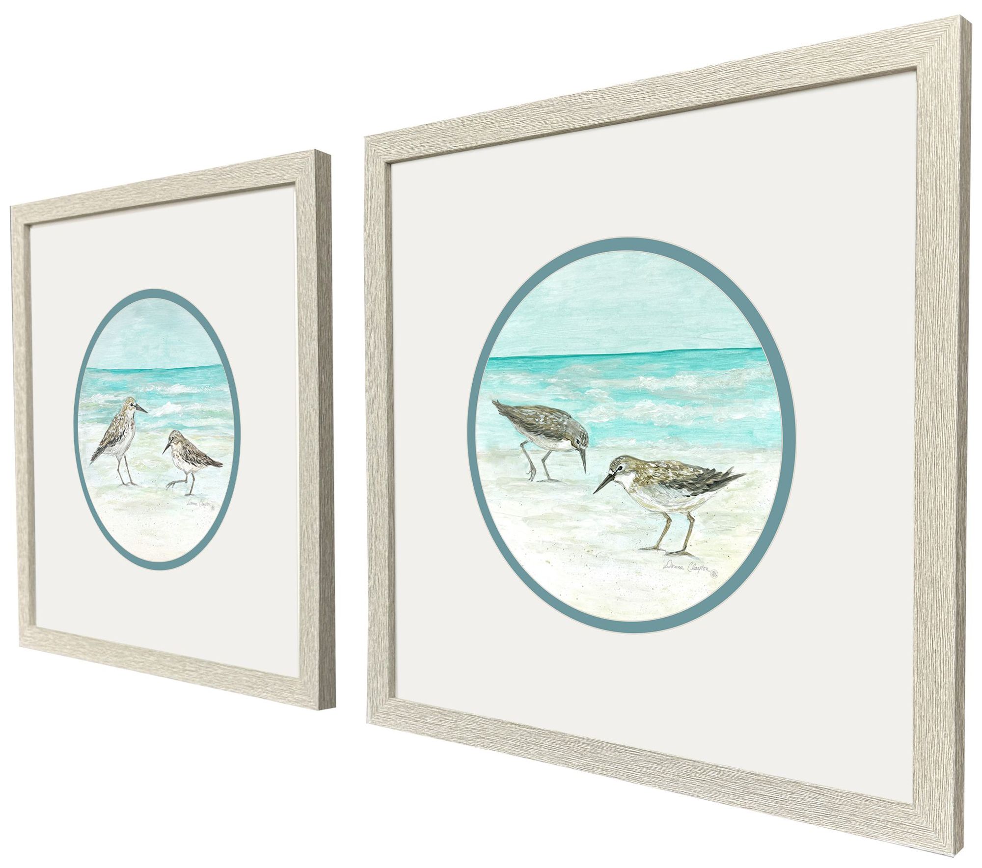 Image 2 Shoreline Duo 17"W x 17"H Framed Art Set of 2 more views