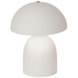 Short Kava 12&quot; Tall Bisque Ceramic Table Lamp