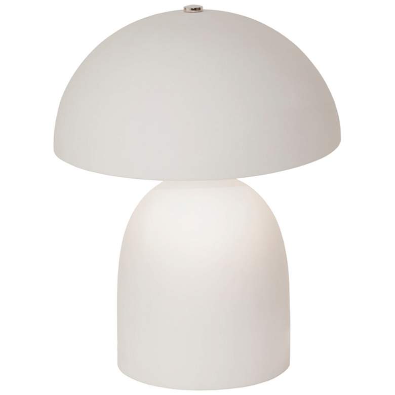 Image 1 Short Kava 12 inch Tall Bisque Ceramic Table Lamp