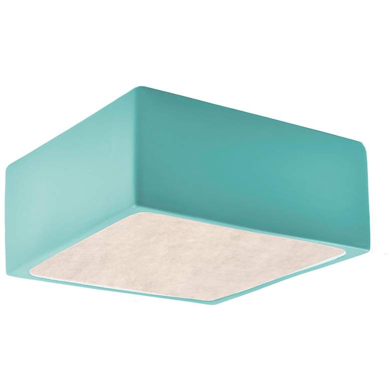 Image 1 Short Square Reflecting Pool LED Outdoor Flush-Mount