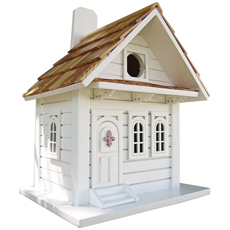 Image 1 Shotgun White Cottage Birdhouse