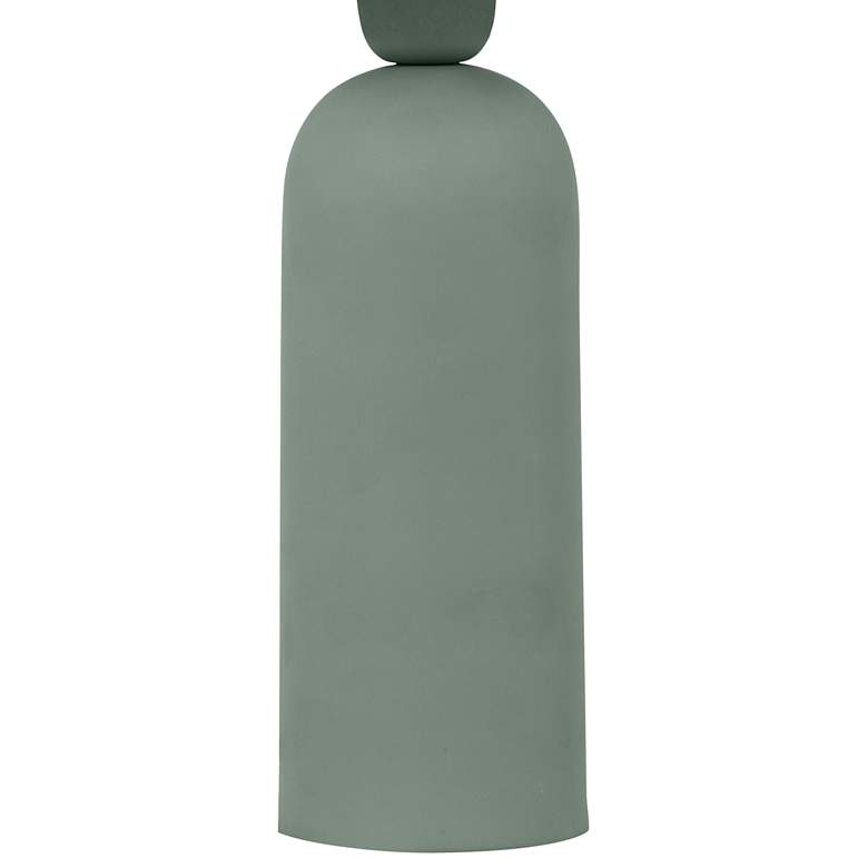 Image 3 Shroom 15 1/2" High Matte Green Accent Table Lamp more views