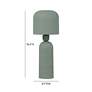 5_Shroom 15 1/2" High Matte Green Accent Table Lamp more views
