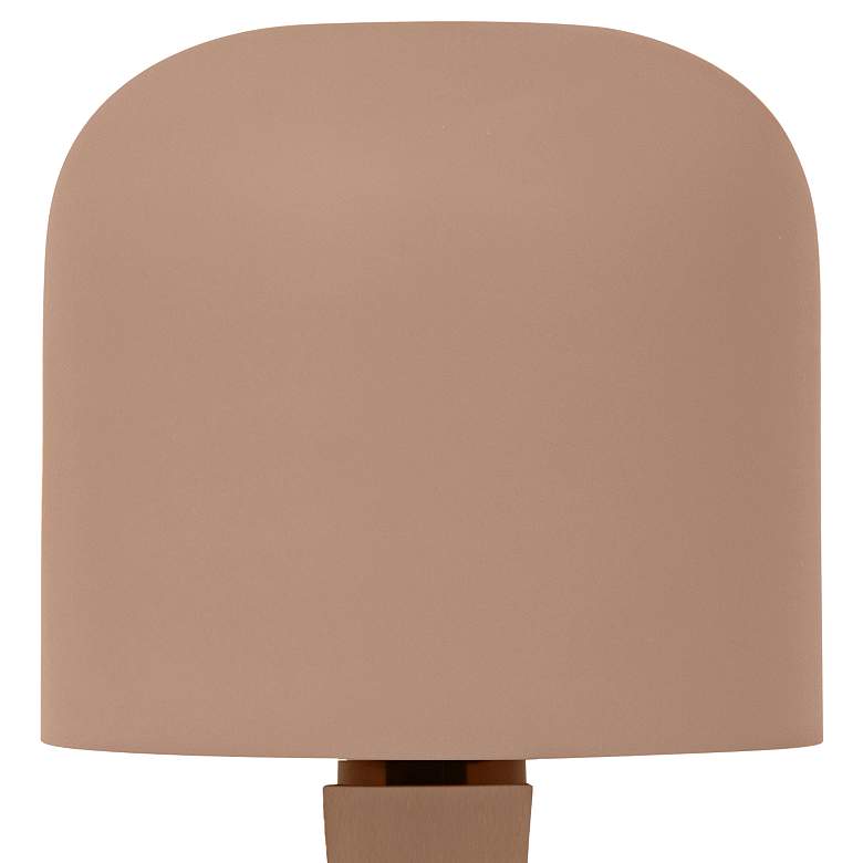 Image 2 Shroom 15 1/2" High Matte Terracotta Accent Table Lamp more views