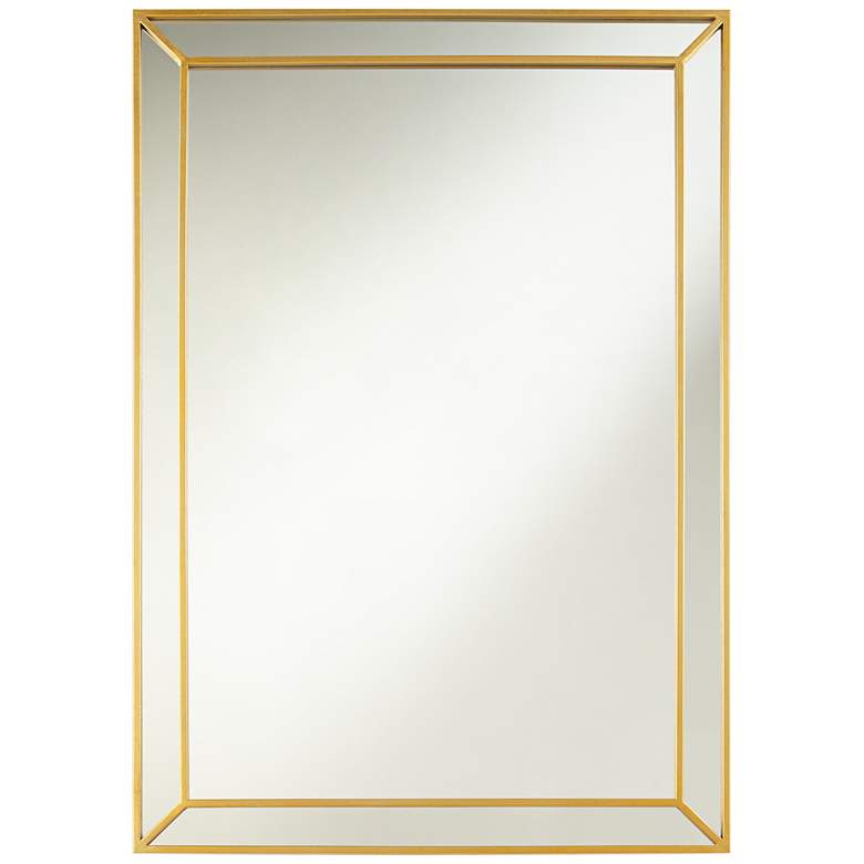 Image 1 Shumai Gold Leaf 29 1/2 inch x 41 3/4 inch Wall Mirror