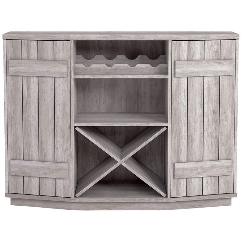 Image 5 Shutler 47 1/4" Wide Coastal White Wood 5-Shelf Buffet more views