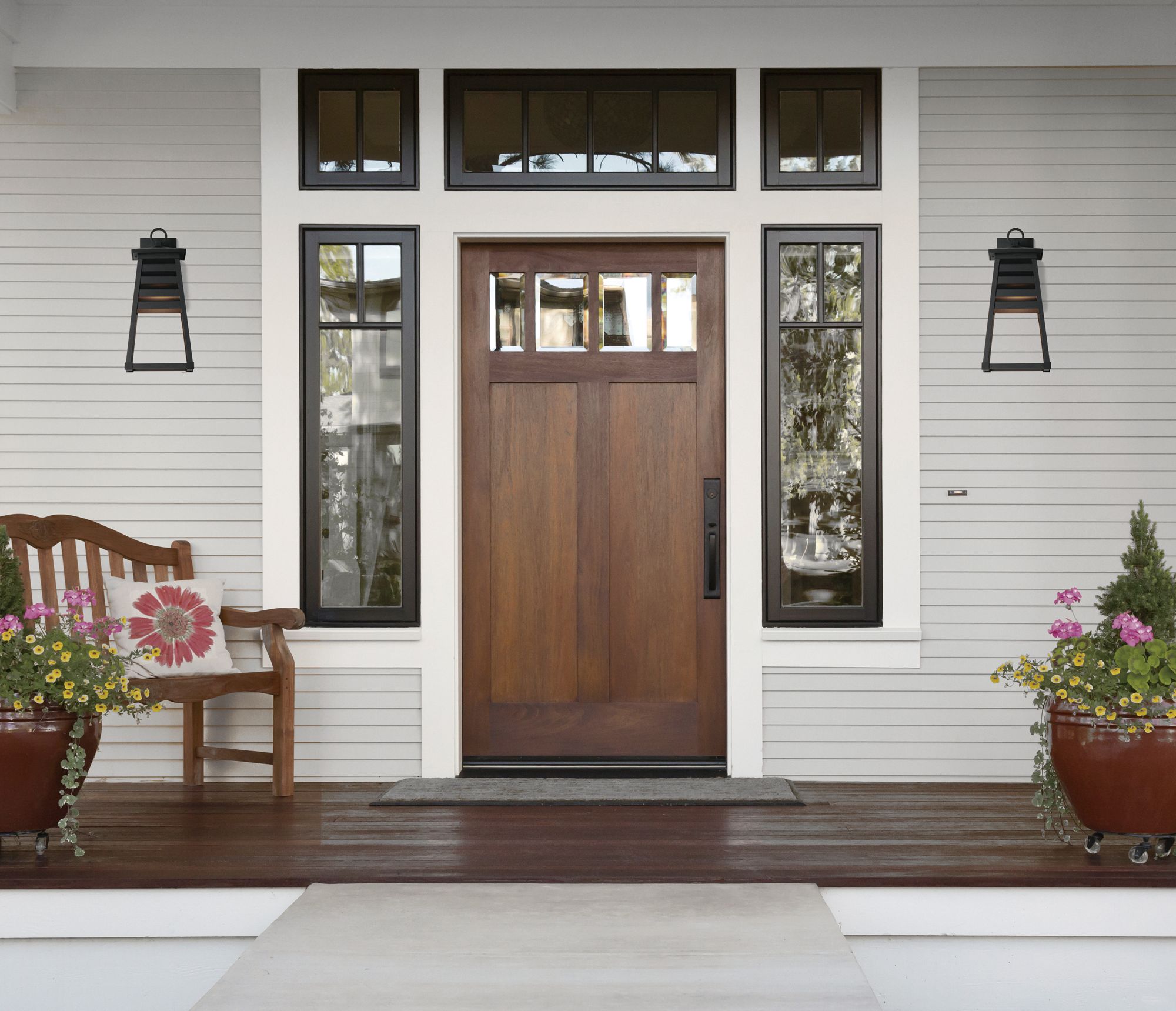 Image 5 Shutters 1-Light Medium Outdoor Wall Sconce more views