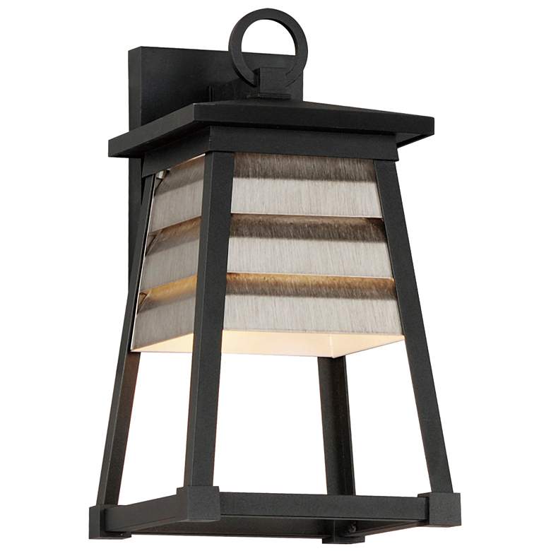 Image 1 Shutters 1-Light Small Outdoor Wall Sconce