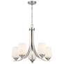1_Shyloh 23 1/2" Wide Brushed Nickel 5-Light Chandelier