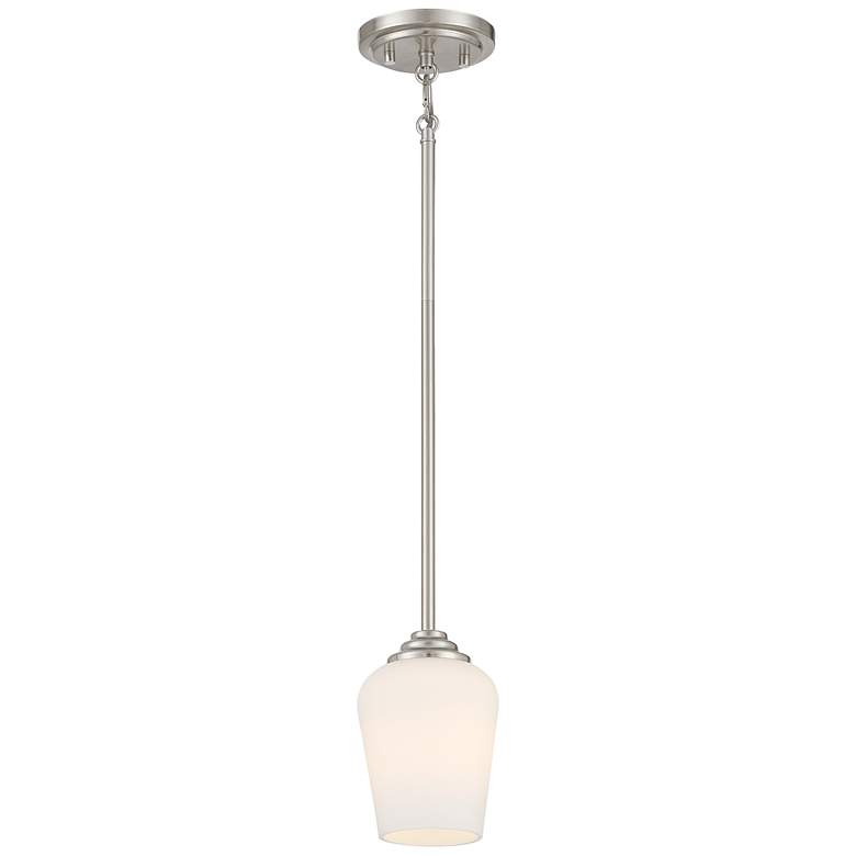 Image 1 Shyloh 5" Wide Brushed Nickel Mini Pendant