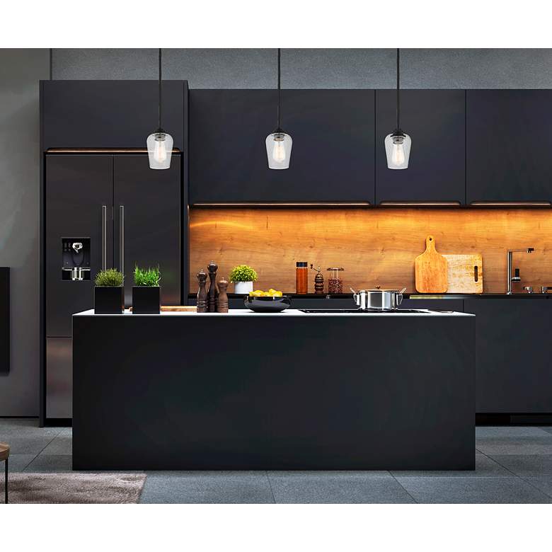 Image 2 Shyloh 7 1/4" High Coal and Clear Glass Mini Pendant more views