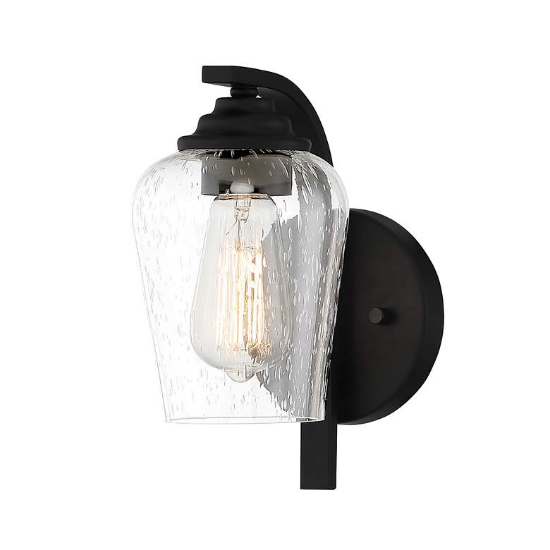 Image 2 Shyloh 9 1/4" High Coal Wall Sconce more views
