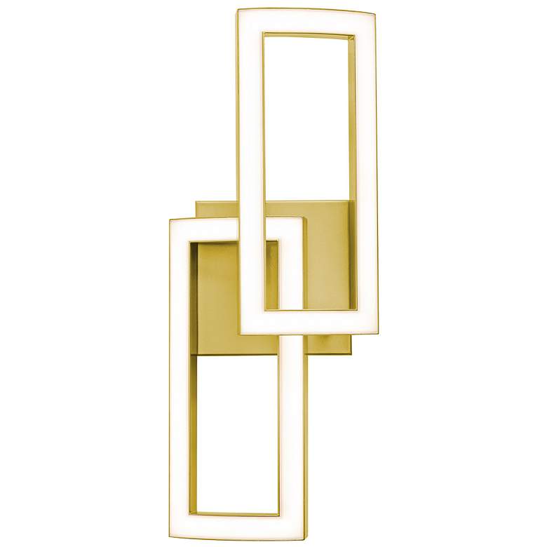 Image 2 Sia 16.75" High Gold LED Sconce more views