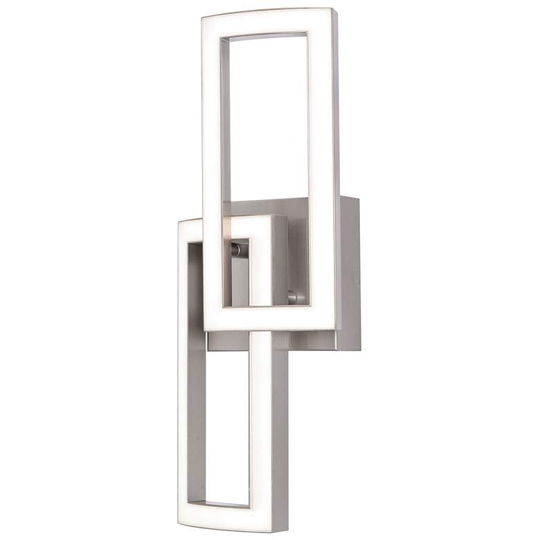 Image 1 Sia 16.75 inch High Painted Nickel LED Sconce