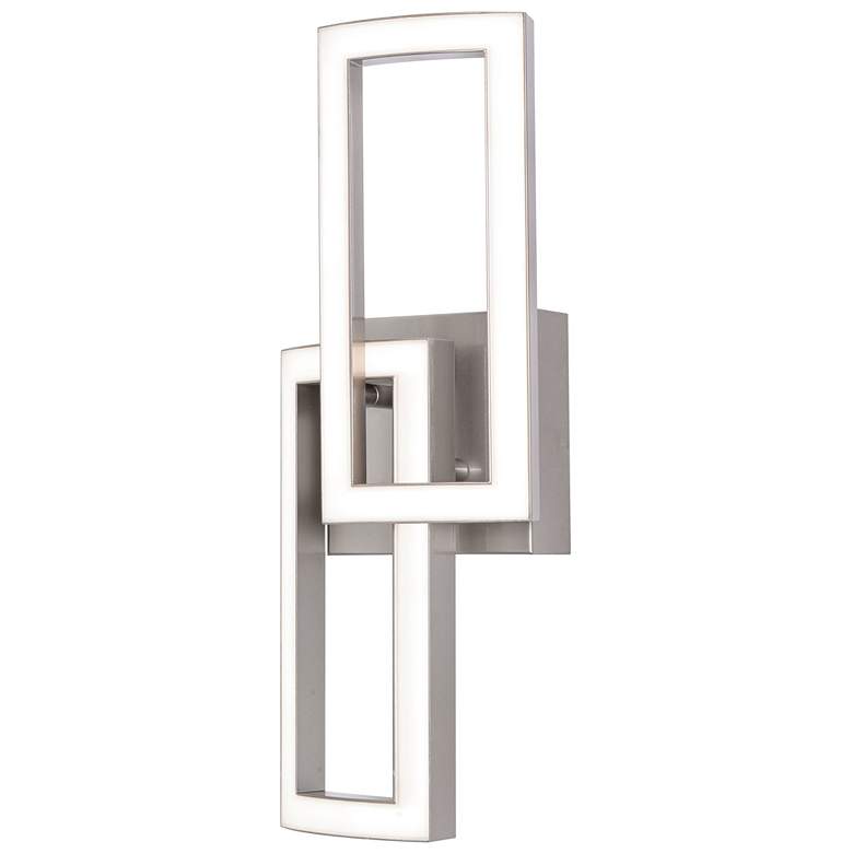 Image 1 Sia 16.75" High Painted Nickel LED Sconce
