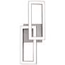 2_Sia 16.75" High Painted Nickel LED Sconce more views