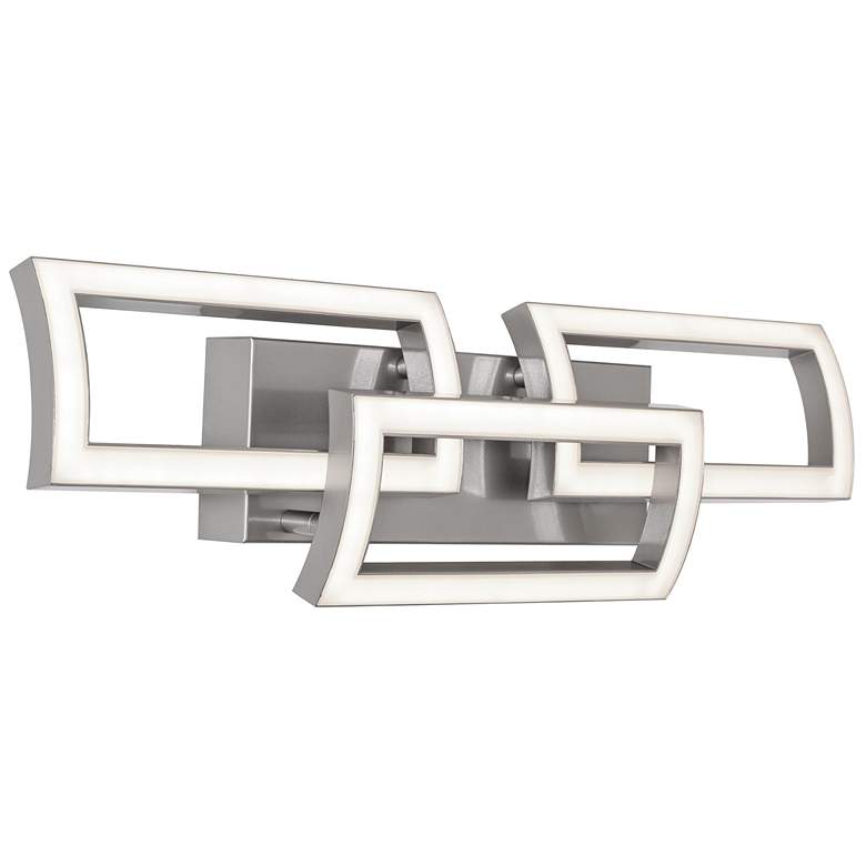 Image 1 Sia 23.31" Wide Painted Nickel LED Vanity