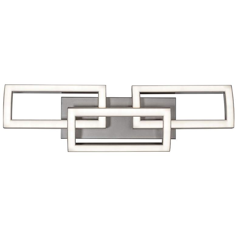 Image 2 Sia 23.31" Wide Painted Nickel LED Vanity more views