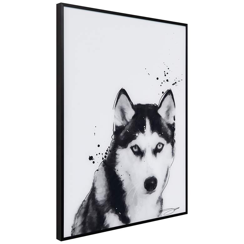 Image 5 Siberian Husky 24"x18" Printed Glass Framed Wall Art more views