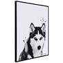 5_Siberian Husky 24"x18" Printed Glass Framed Wall Art more views