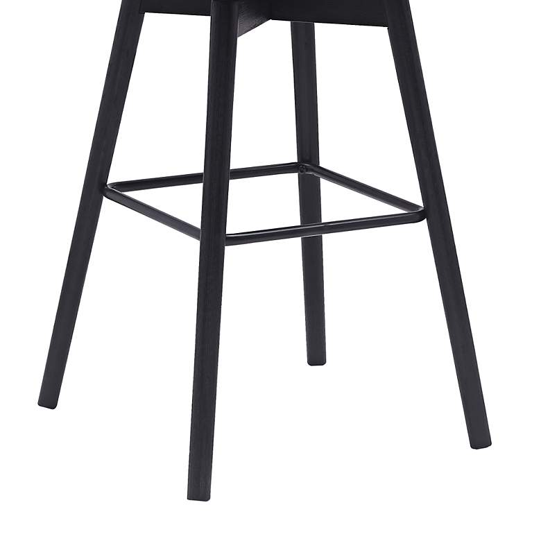 Image 5 Sicily 30" Gray Faux Leather Swivel Bar Stool more views