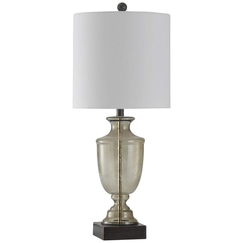 Image 1 Sickles Smoke Seeded Glass Table Lamp