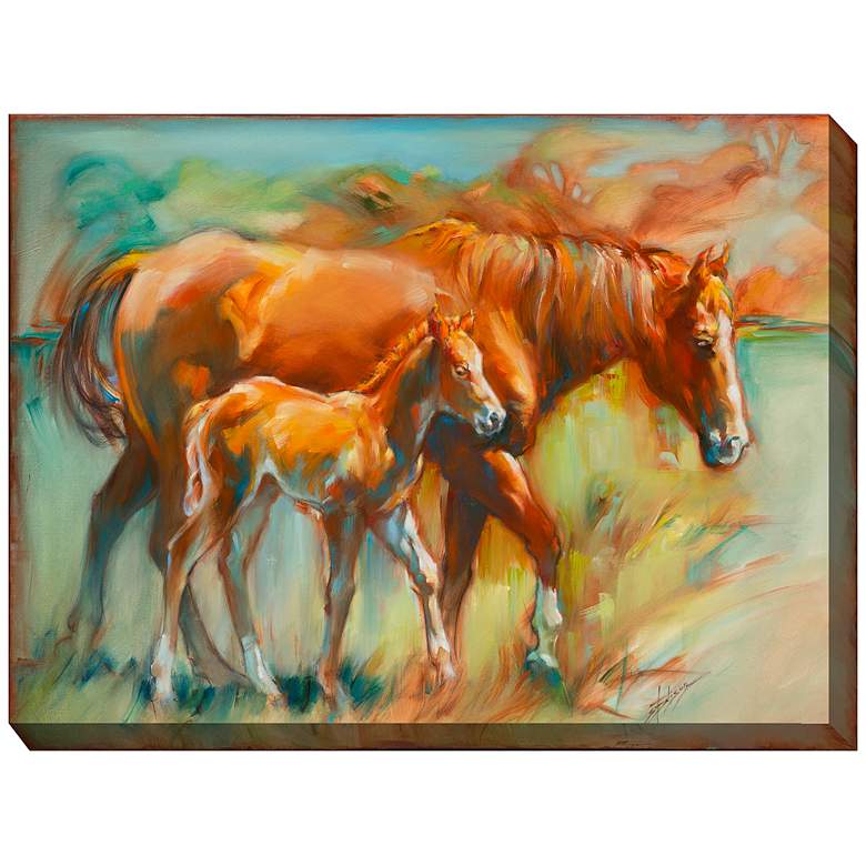 Image 1 Side by Side 40" Wide All-Weather Outdoor Canvas Wall Art