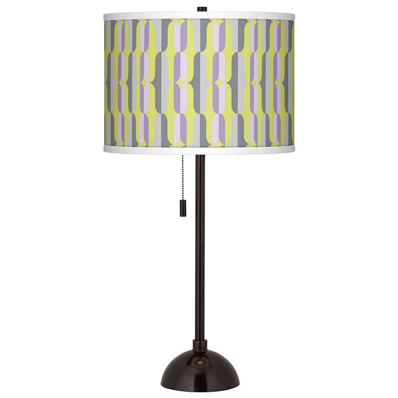 Image 1 Side By Side Giclee Glow Tiger Bronze Club Table Lamp