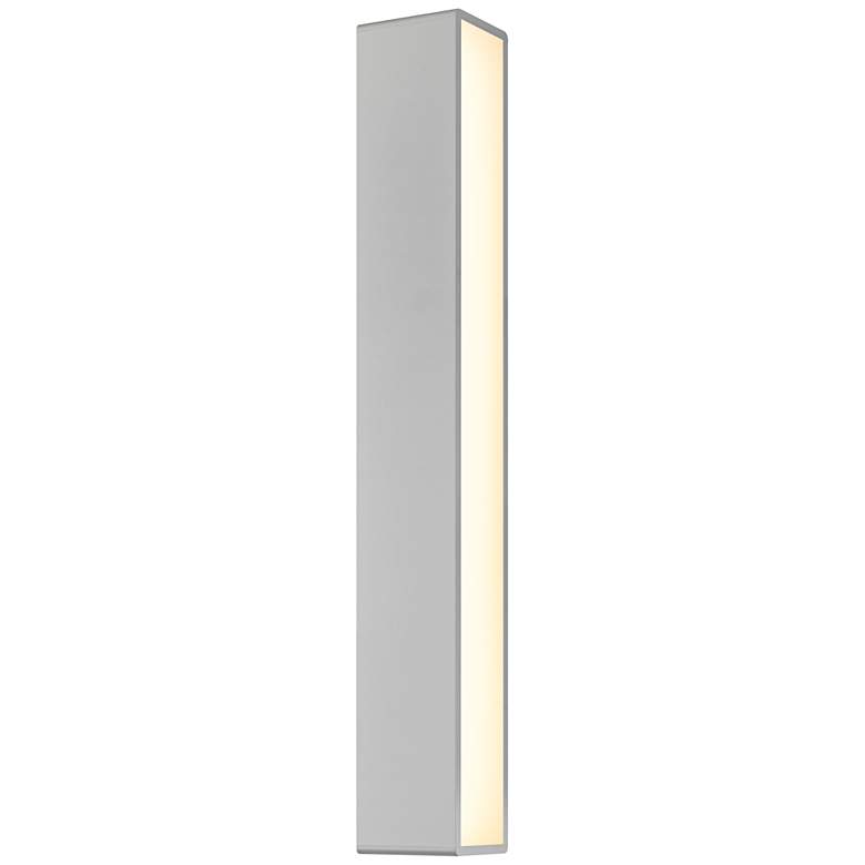 Image 1 Sideways 24" High Textured Gray LED Outdoor Wall Light