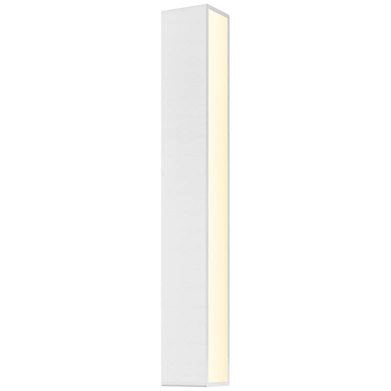 Image 1 Sideways 24 inchH Textured White LED Outdoor Wall Light