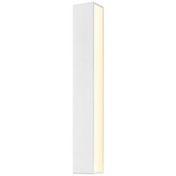 Sideways 24&quot;H Textured White LED Outdoor Wall Light