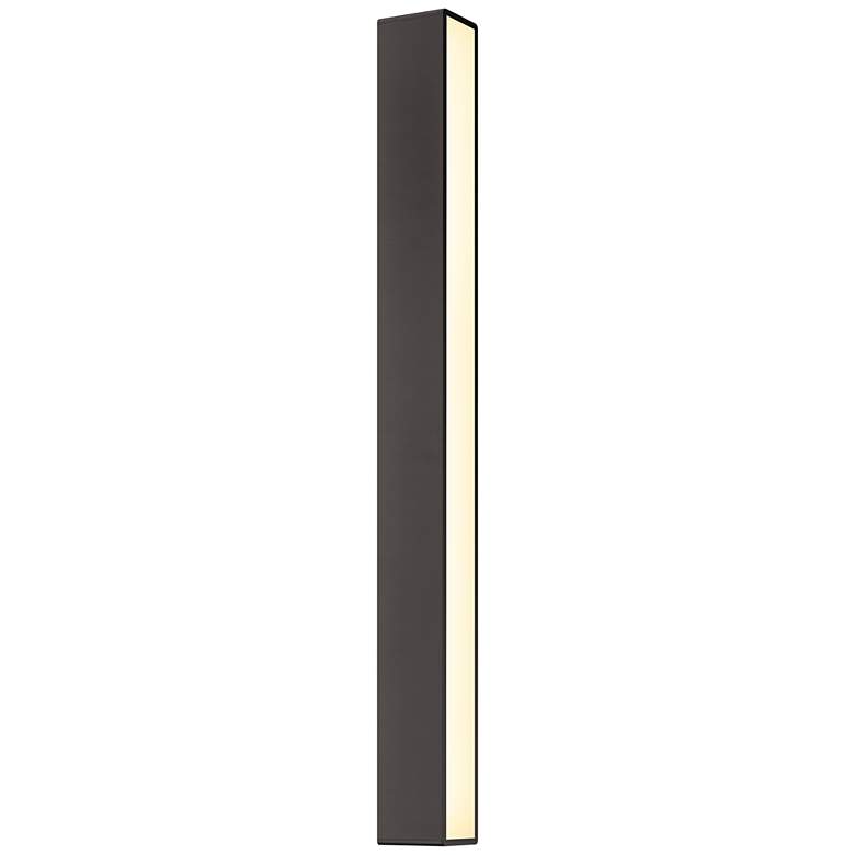 Image 1 Sideways 36 1/4 inchH Textured Bronze LED Outdoor Wall Light
