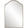Sidney Plated Brushed Brass 20" x 30" Arch Wall Mirror