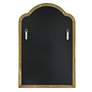 7_Sidney Plated Brushed Brass 20" x 30" Arch Wall Mirror more views