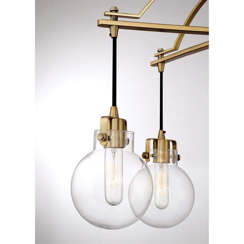 Image 4 Sidwell 5-Lt Brass Chandelier more views
